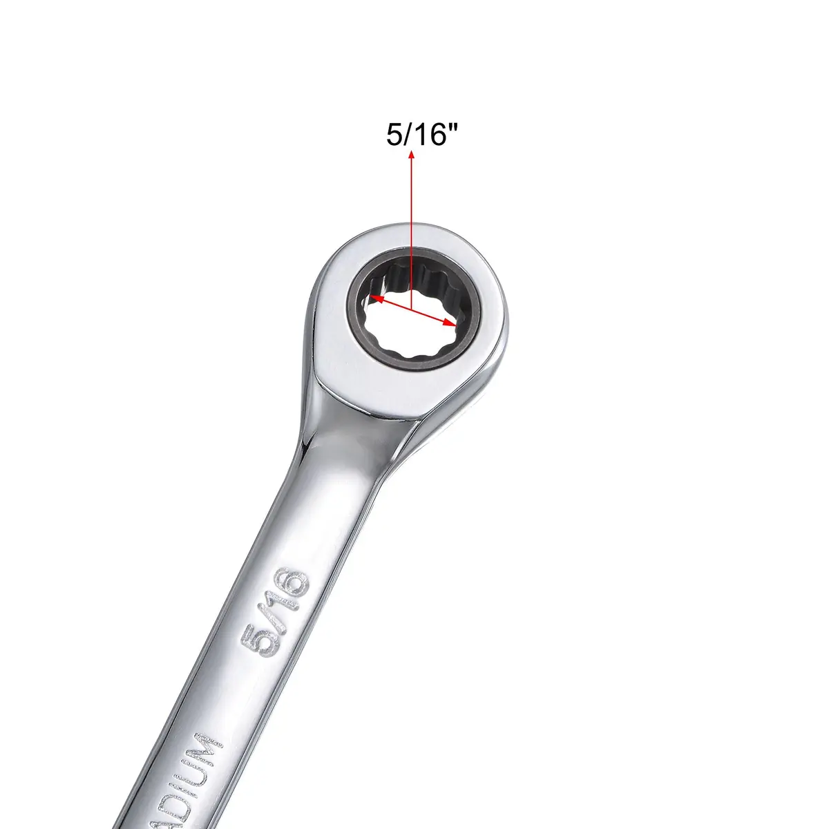 uxcell 5/16 Inch Ratcheting Combination Wrench SAE 72 Teeth 12 Point Ratchet Box Ended Spanner Tools, Cr-V | Durable, Precise & Rust-Resistant - view 3