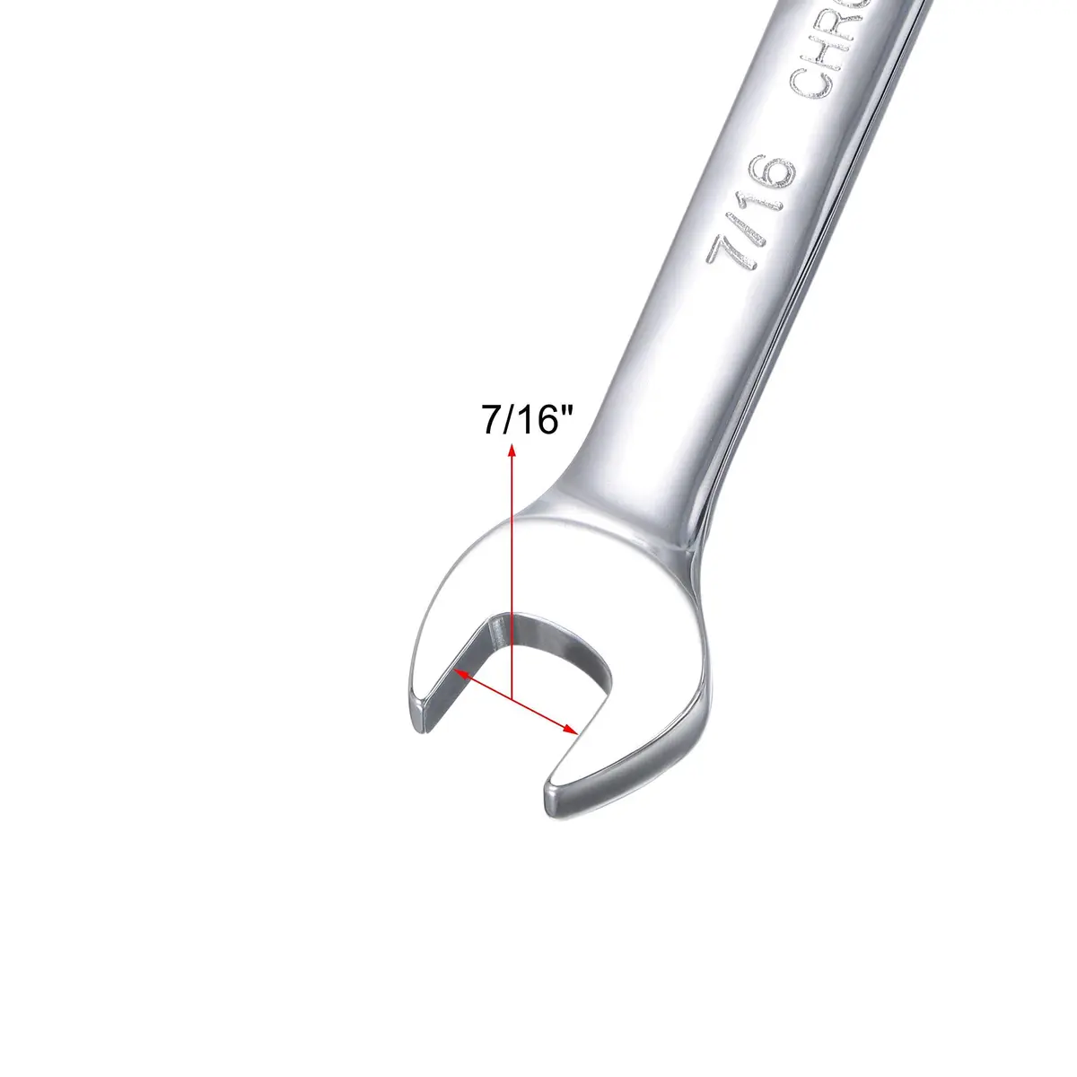 uxcell 7/16 Inch Ratcheting Combination Wrench SAE 72 Teeth 12 Point Ratchet Box Ended Spanner Tools, Cr-V | Durable, Precise & Rust-Resistant - view 4
