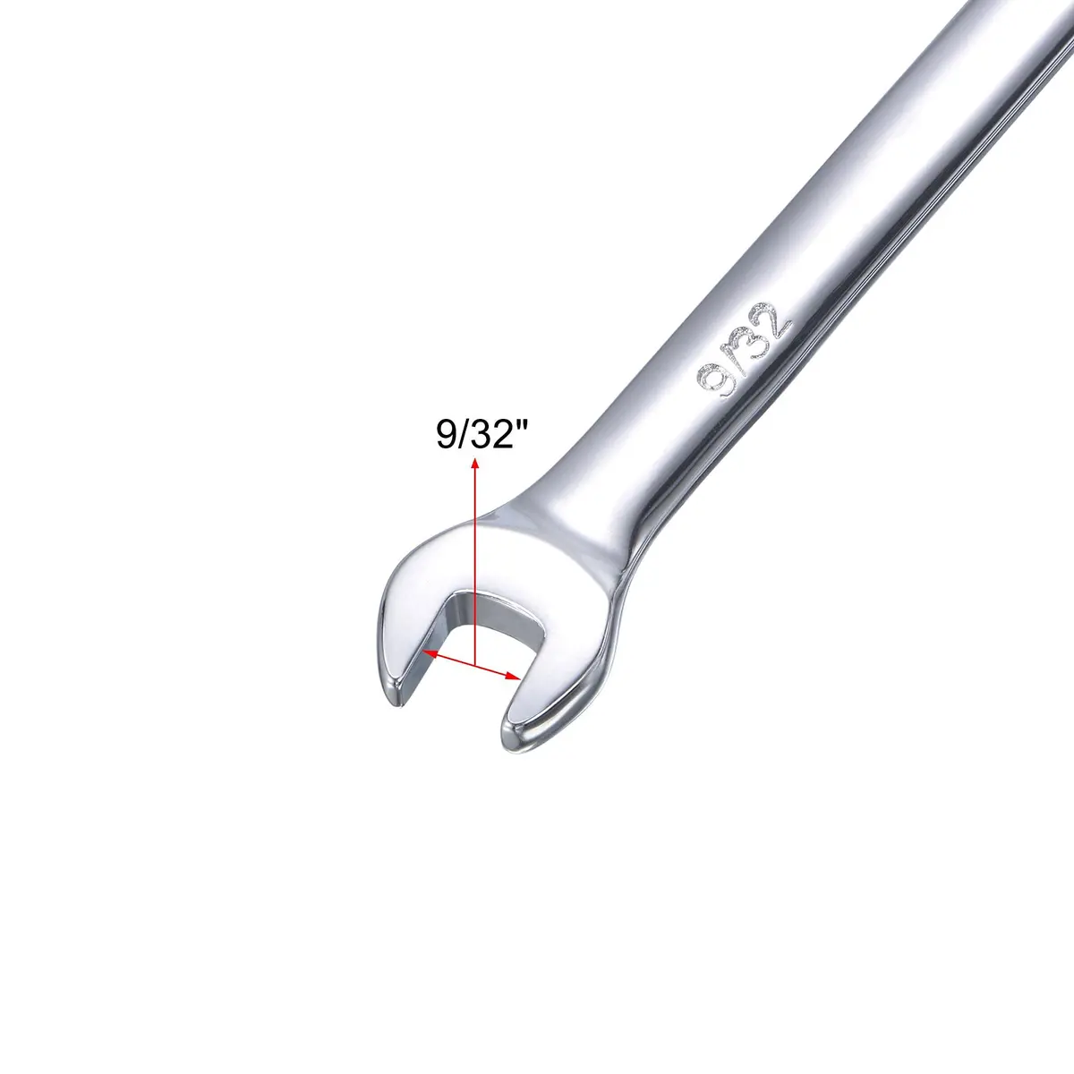 uxcell 9/32 Inch Ratcheting Combination Wrench 5.28 inch Length | 72 Teeth 12 Point Box Ended Spanner Tool - view 4