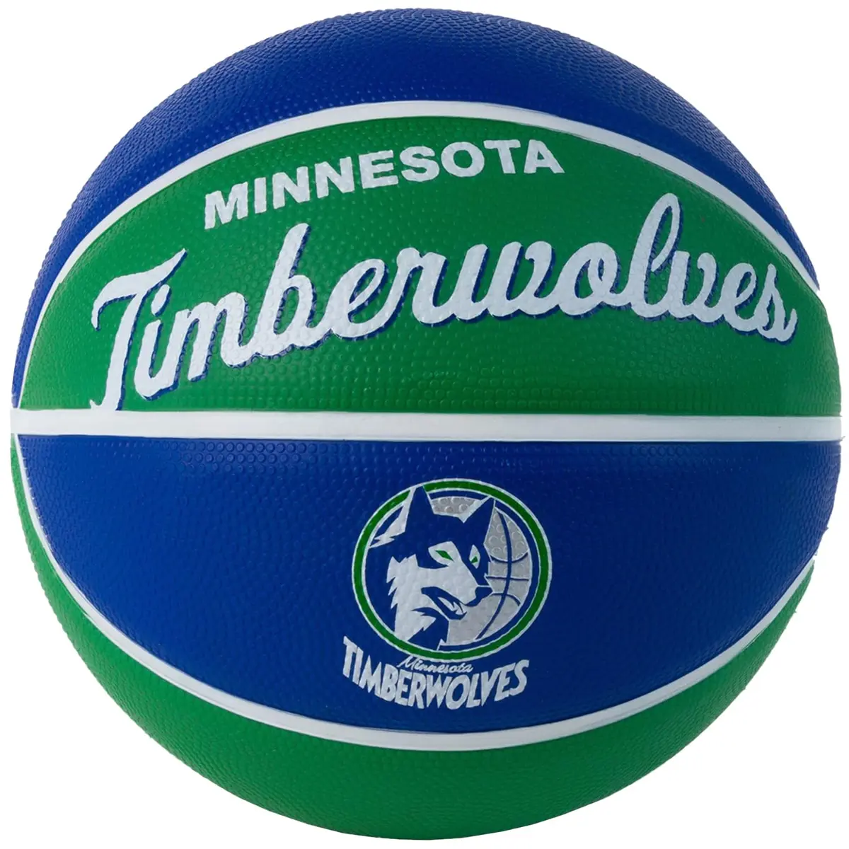Wilson NBA Team Retro Mini Basketball - Minnesota Timberwolves | Official NBA Branding - main product image