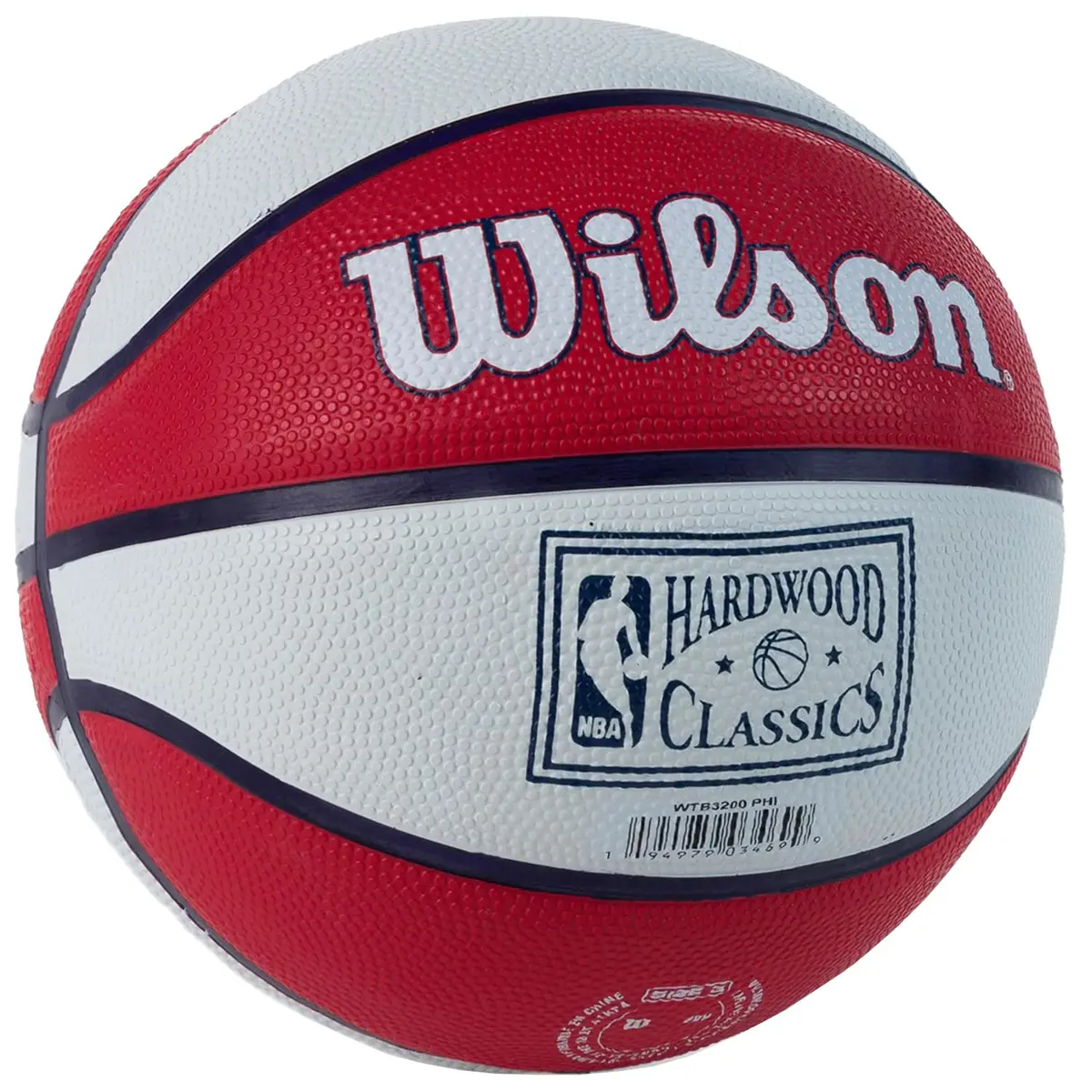 Wilson NBA Team Retro Mini Basketball - Philadelphia 76ers (Mini Size, 0.37 kg) | Official NBA Branding - view 2