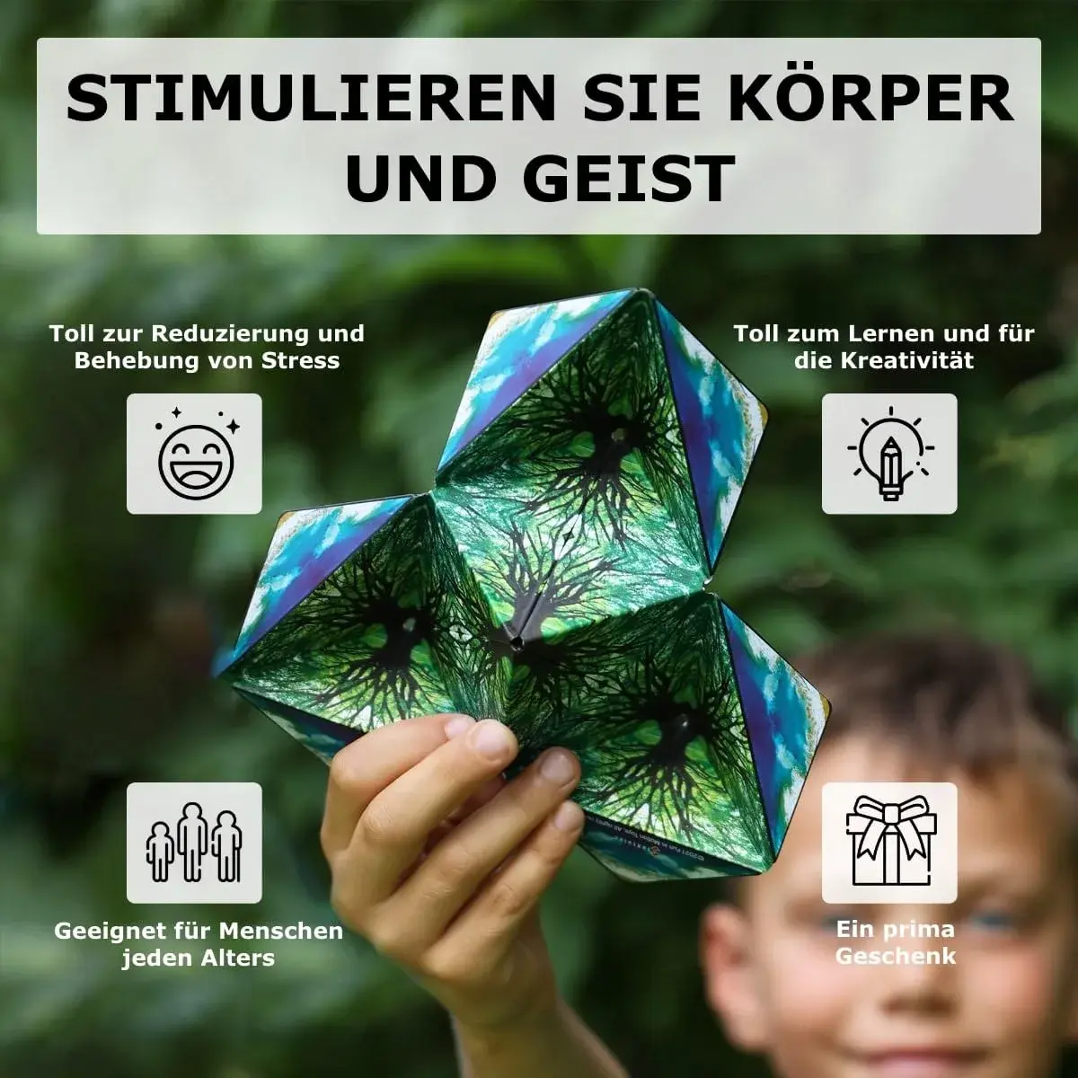 Shashibo Sensory Shape Shifting Cube Dodeca Undersea | Educational Puzzle Toy for Kids & Adults - view 4