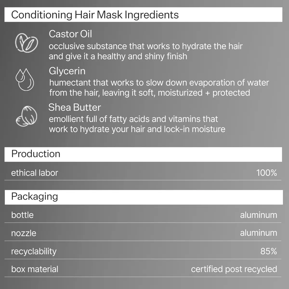 ACT+ ACRE Restorative Hair Mask 4 fl oz | Hydrates & Repairs Dry Damaged Hair - view 7