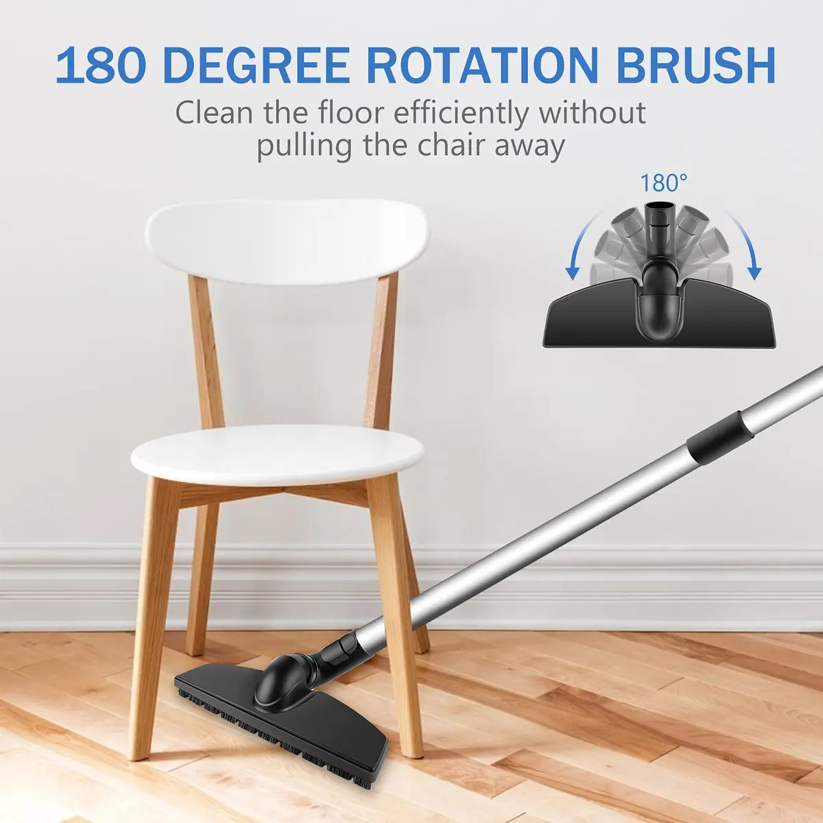 KEEPOW Vacuum Attachments Brush Compatible with Miele Vacuum Cleaner | 12 Inch Parquet Floor Brush for Hard Floors - view 3