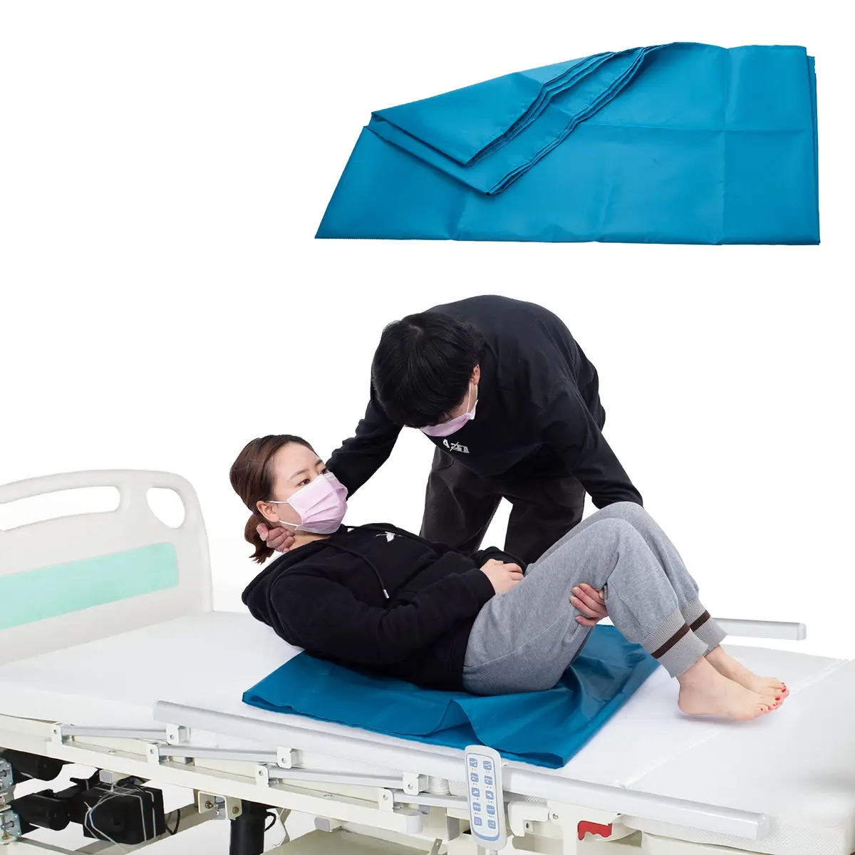 LOSCHEN Tubular Slide Sheet 72x72cm (28"x28") | Reduces Caregiver Strain & Aids Elderly Mobility - main product image