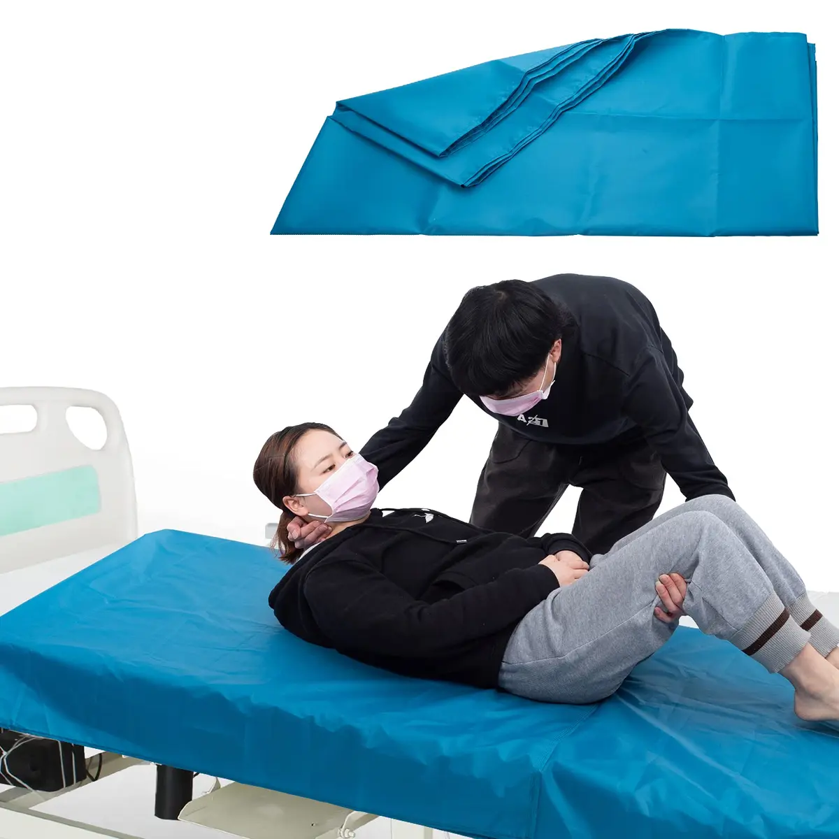 LOSCHEN Tubular Slide Sheet 100cm x 200cm (39"x79") | Aids Elderly Transfer Without Strain - main product image