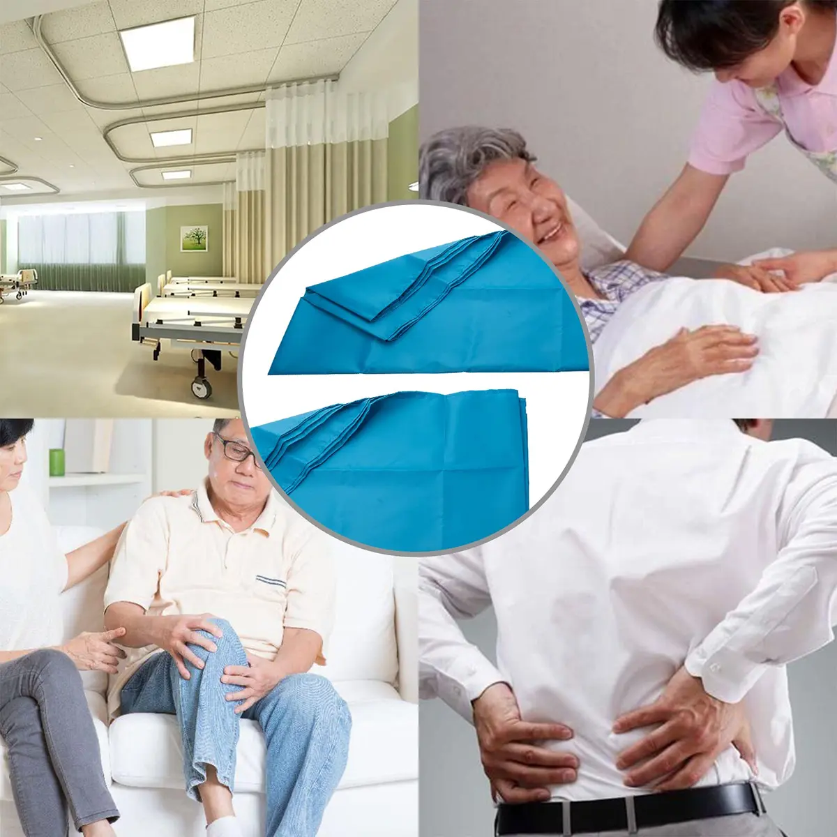 LOSCHEN Tubular Slide Sheet 100cm x 200cm (39"x79") | Aids Elderly Transfer Without Strain - view 7