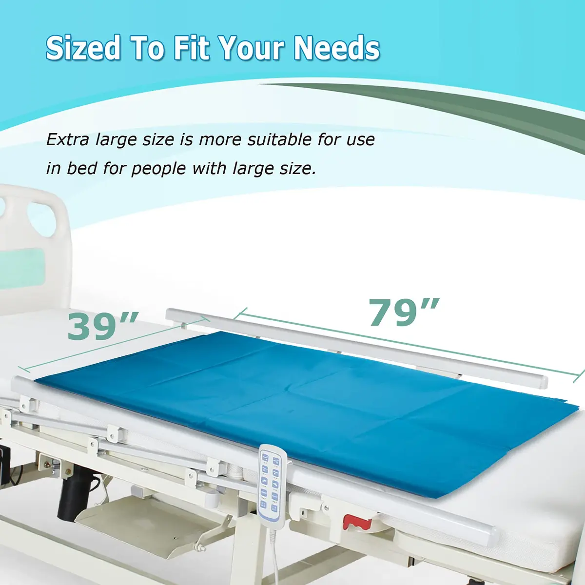 LOSCHEN Tubular Slide Sheet 100cm x 200cm (39"x79") | Aids Elderly Transfer Without Strain - view 4