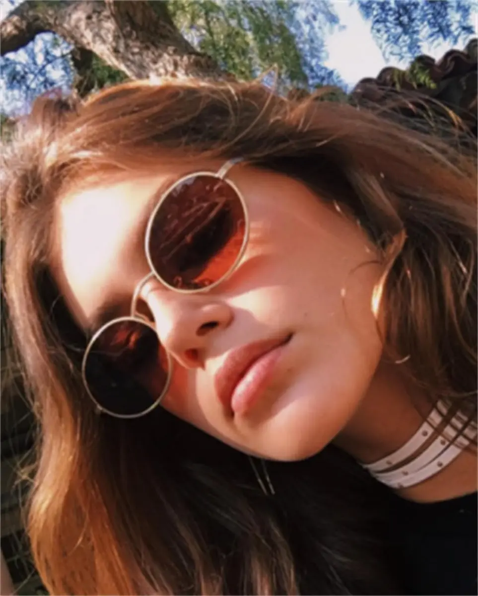 GIFIORE Oval Sunglasses for Women Men, Small Oval Metal Frame Sunglasses 50mm (1.97 inches) | Polarized UV400 Protection - view 2