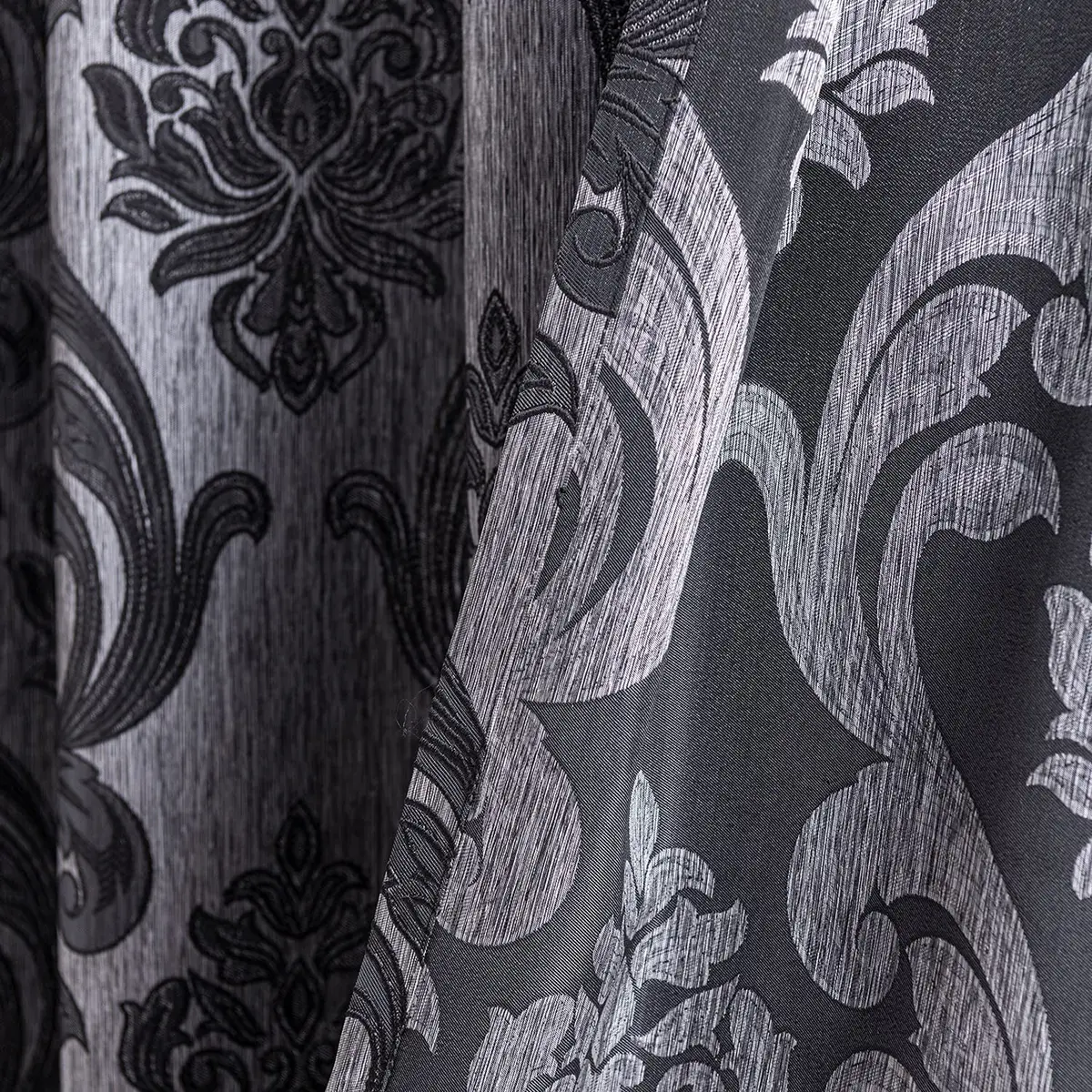 NAPEARL Sliding Door Curtains Gothic Style Patio Doors Curtains, Room Divider Curtain 120"W x 96"L | Vintage Floral Damask Pattern - view 6