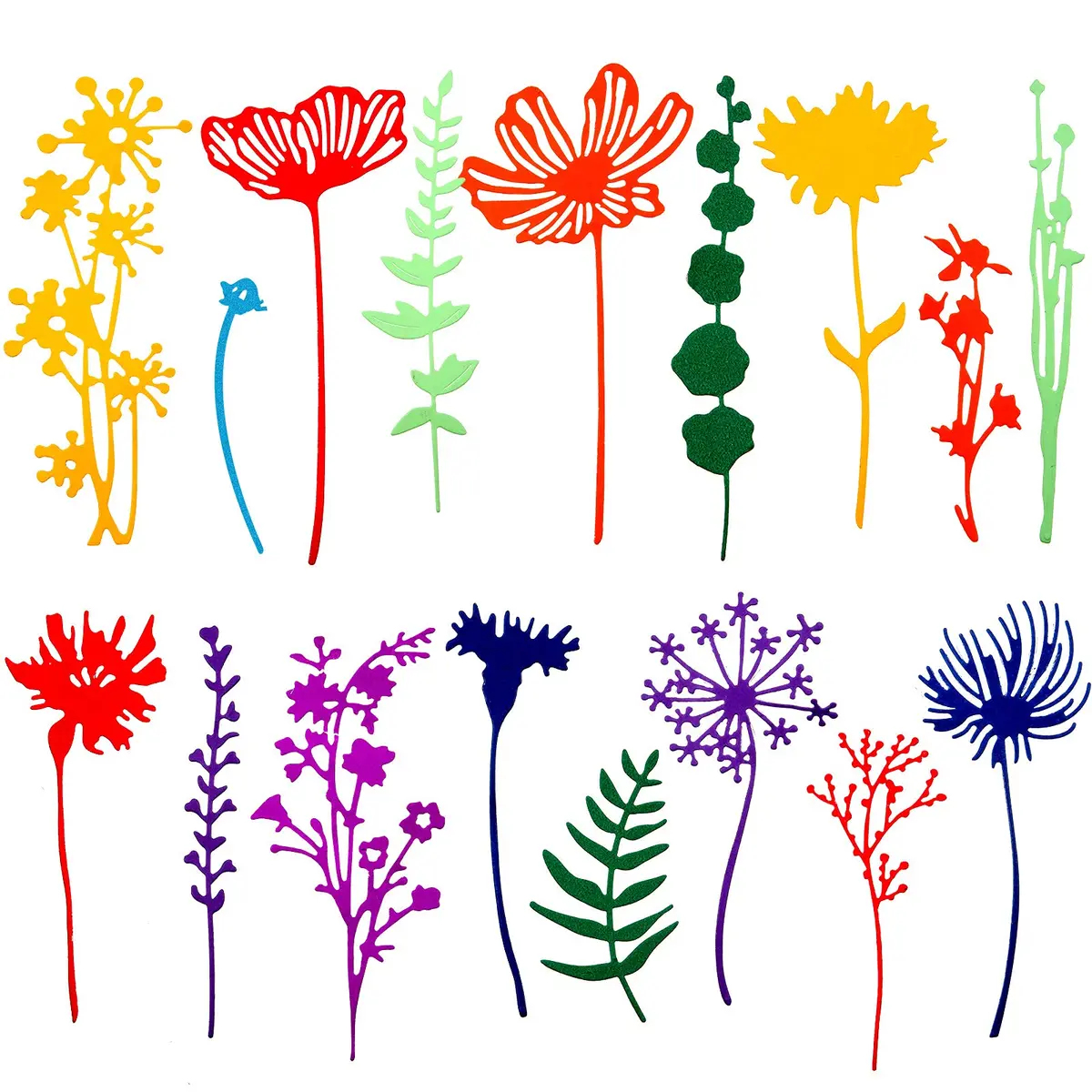 Patelai 17 Pieces Wildflower Metal Cutting Dies 3D Flower Shapes | Elegant Scrapbooking Embellishments - main product image