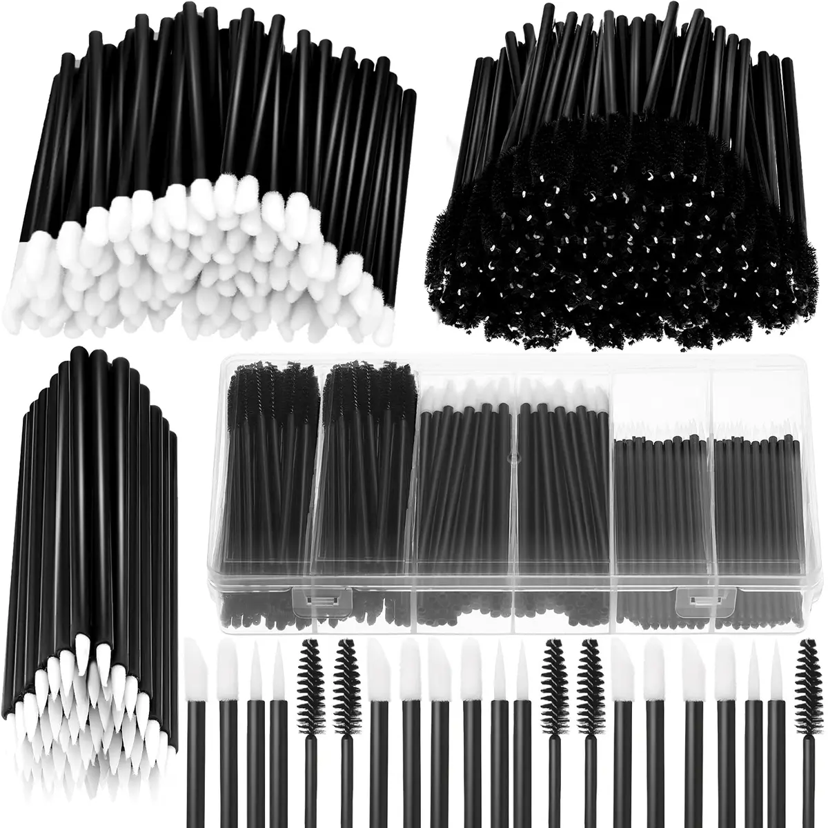 Maitys 263 Pcs Disposable Makeup Applicators Set with Organizer Box | Eyeliner Lip Mascara Wands - main product image