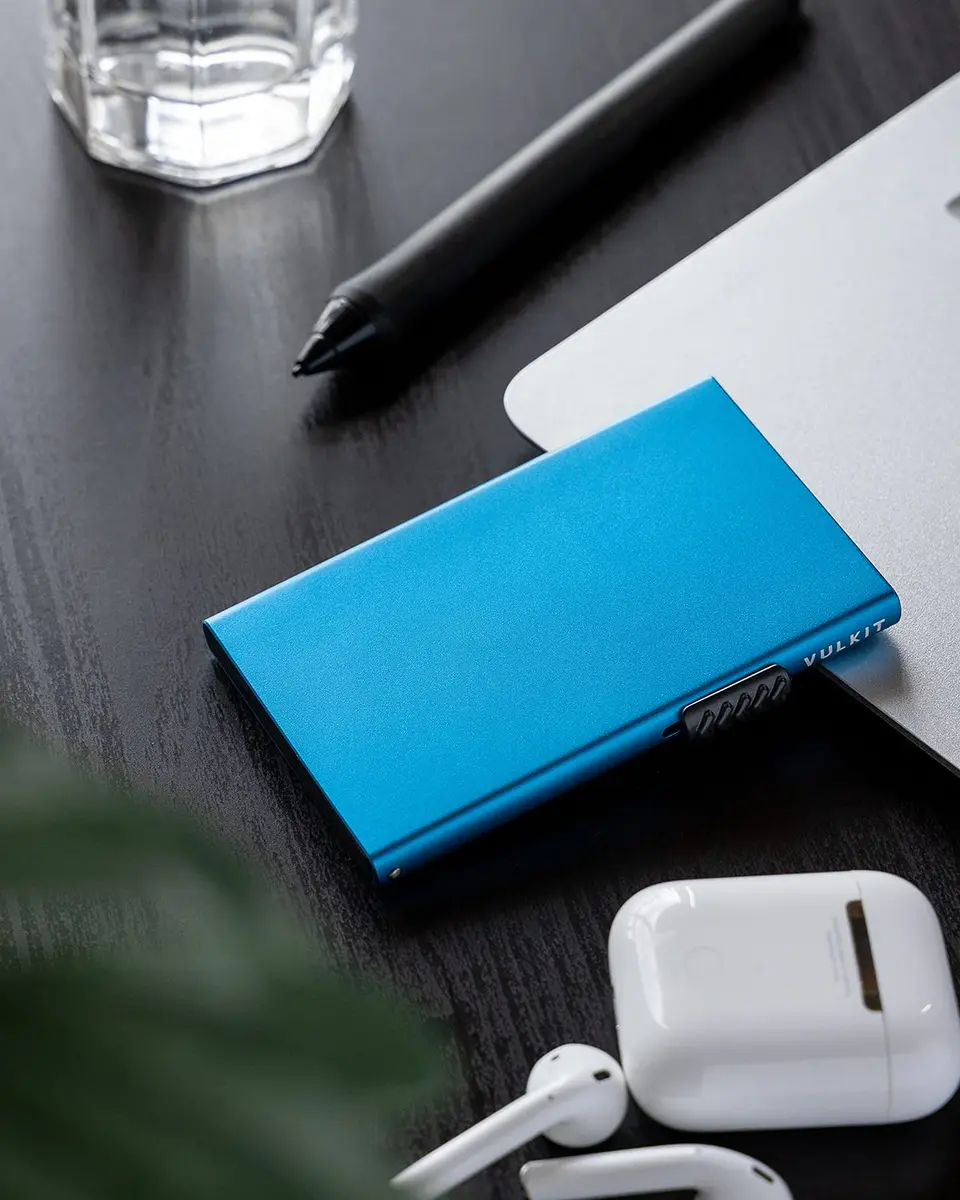 VULKIT Minimalist Credit Card Holder Pop Up Cards RFID Protection Slim Metal Wallet | Compact & Durable - view 5