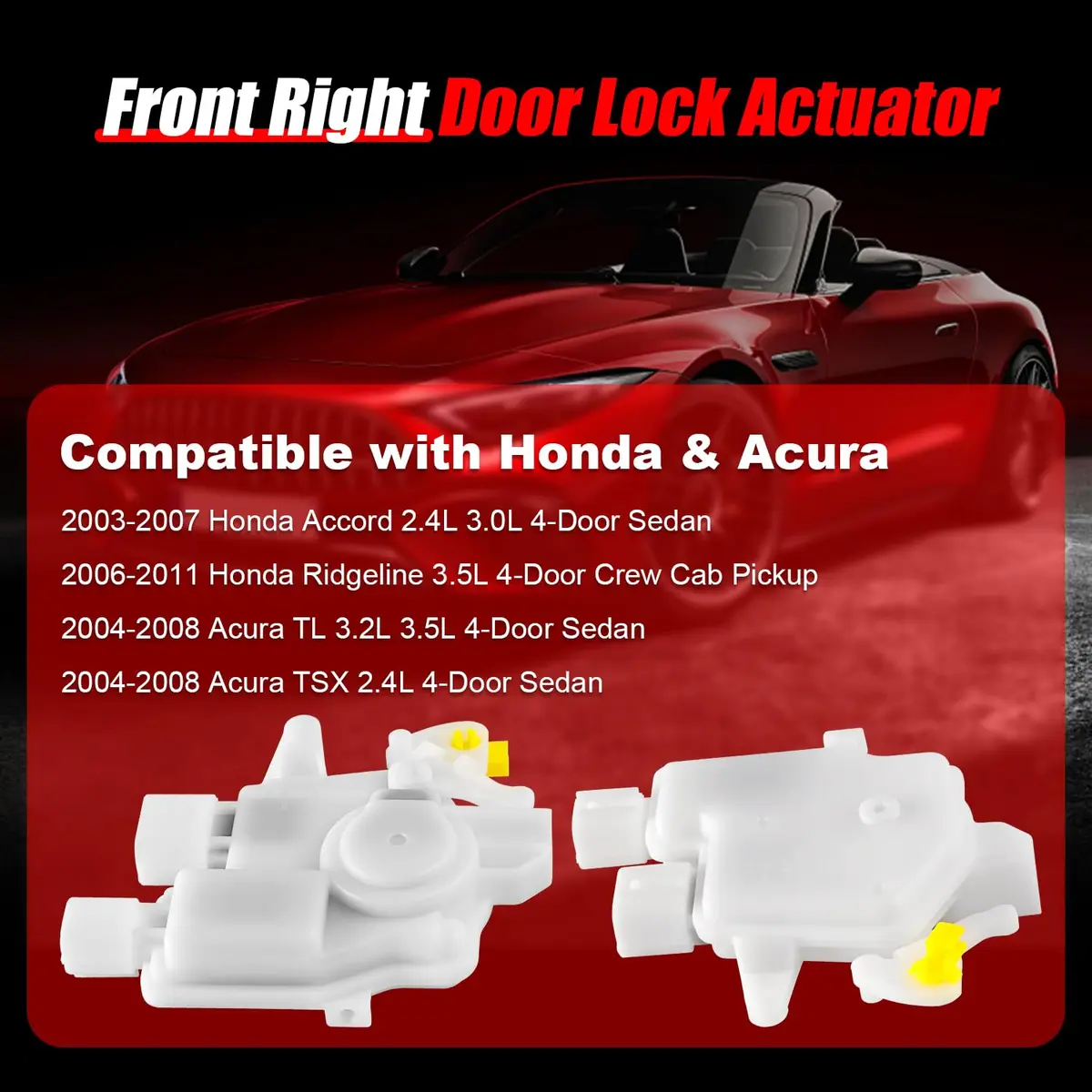 FAERSI Door Lock Actuator Right Passenger Side Replacement for Honda Accord & Acura TL, TSX, Ridgeline | OEM Fit & Easy Install - view 5