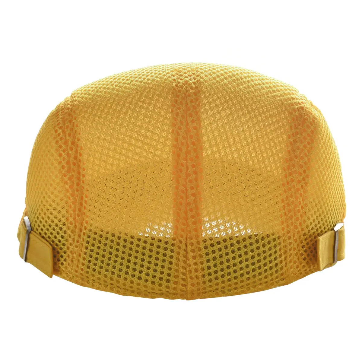VOBOOM Men Breathable Mesh Summer Hat Adjustable Newsboy Beret (Yellow) | Lightweight & Cool for Hot Weather - view 4
