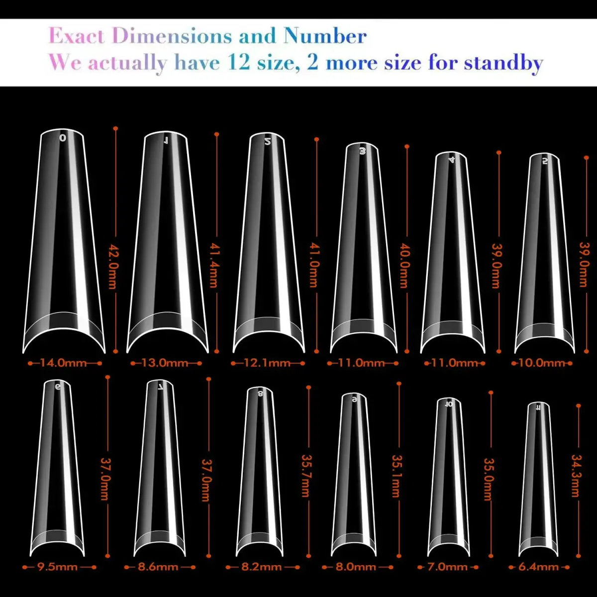 UNA GELLA XXL Coffin Fake Nails Tips 216PCS | Professional Soft Coffin Nails - view 7