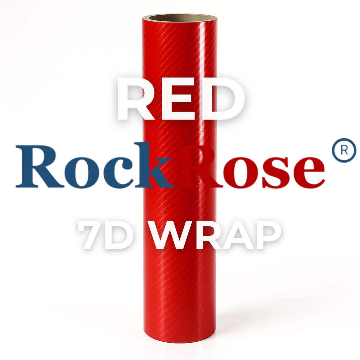 RockRose Epoxy High Gloss 7D Red Carbon Fiber Vinyl Wrap 1FT x 5FT | Anti-Wrinkle, Self Adhesive, Air Release - view 2