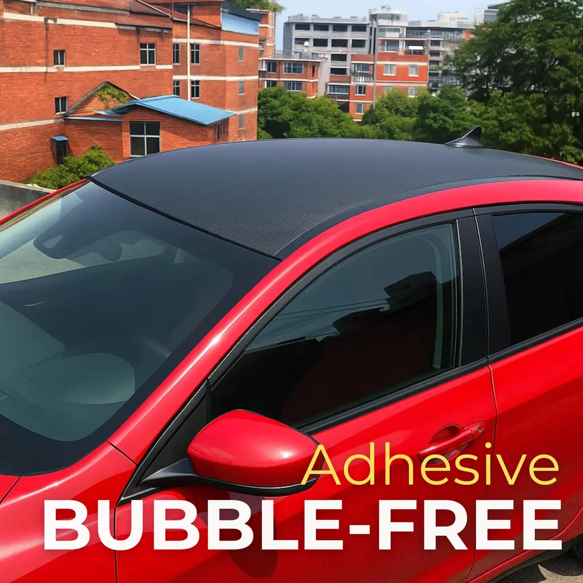 RockRose 5D Black Carbon Fiber Vinyl Wrap 30cm x 152cm (1FT x 5FT) | Bubble-Free Automotive Film - view 5