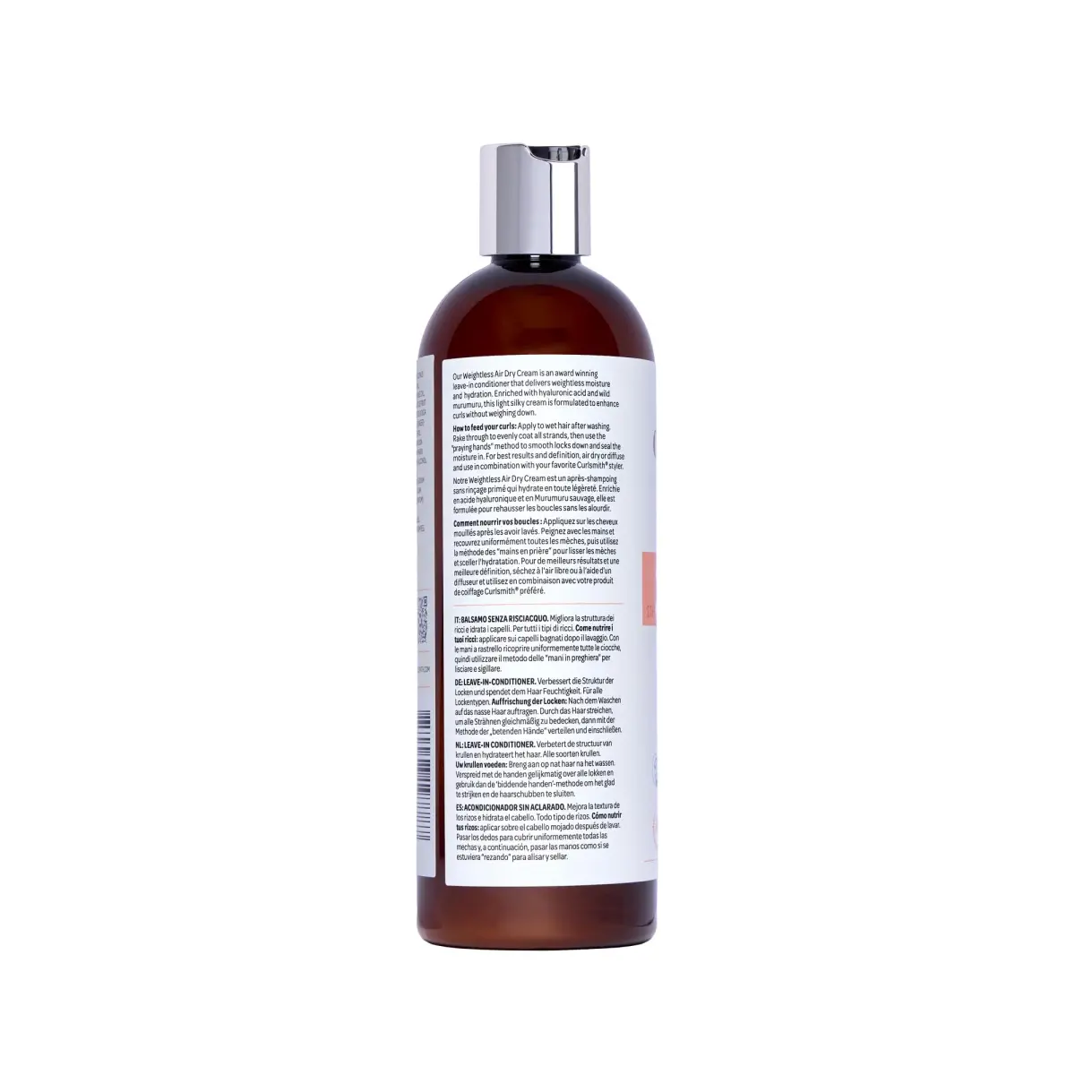 CURLSMITH Weightless Air Dry Cream Leave-In Conditioner 473ml (16 Fl Oz) | For Curly Hair - view 8