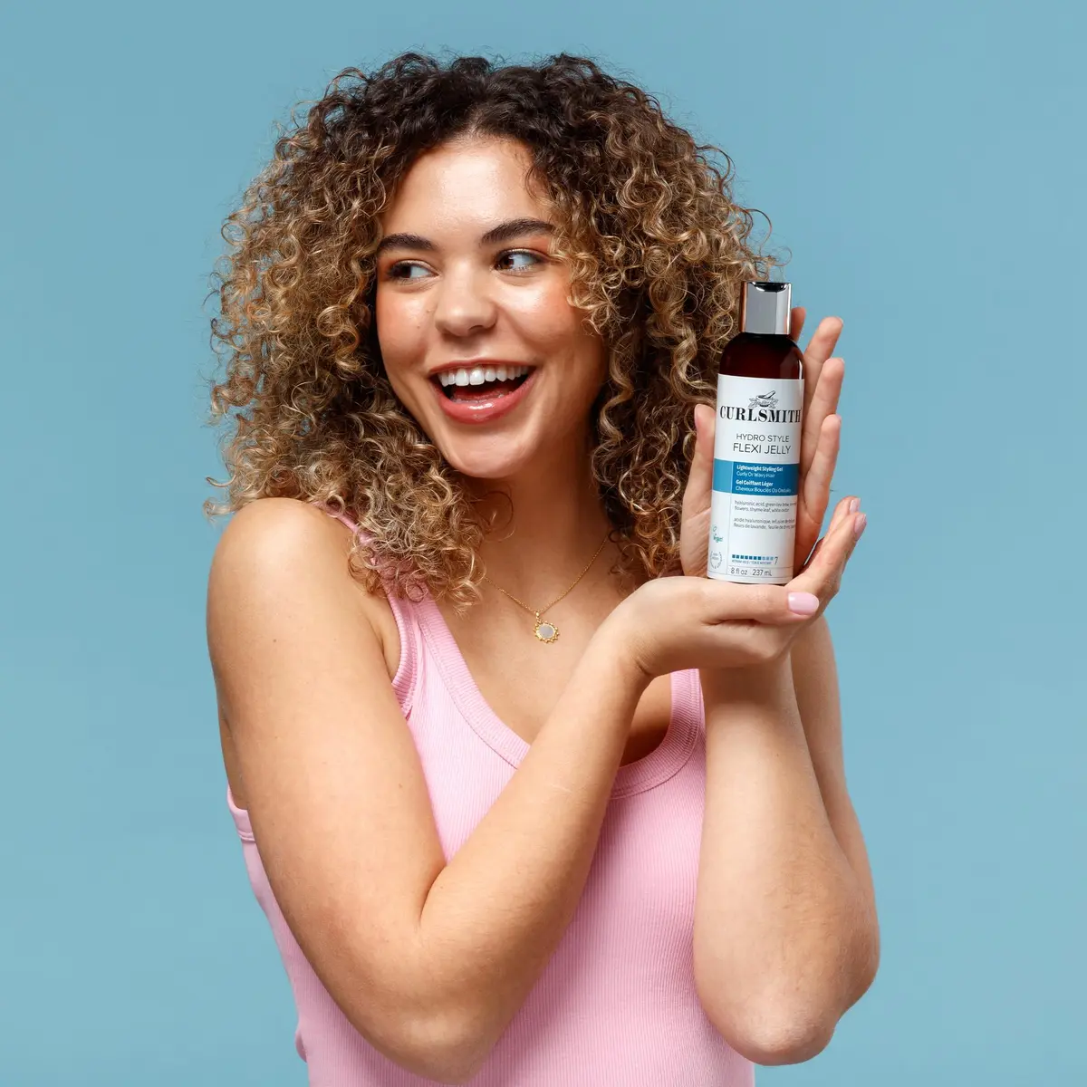 CURLSMITH Hydro Style Flexi Jelly Medium Hold Gel for Curls 59ml (2 fl oz) | Vegan & Cruelty-Free - view 7