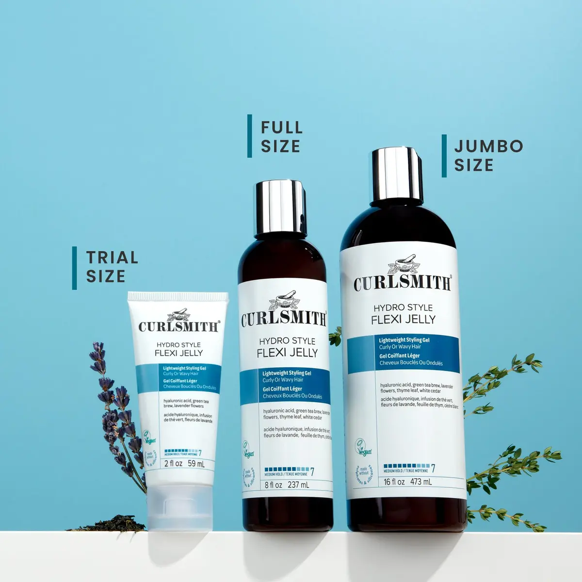 CURLSMITH Hydro Style Flexi Jelly Medium Hold Gel for Curls 59ml (2 fl oz) | Vegan & Cruelty-Free - view 8