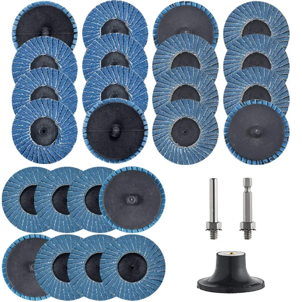 Tshya Zirconia Flat Flap Discs 2 inch | Heavy Duty Surface Prep for Hard Materials - main product image