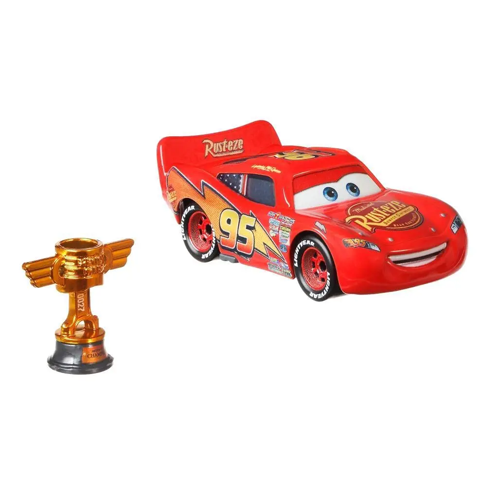 Disney Cars Lightning McQueen Piston Cup 1:55 Scale Die-Cast Toy Car | Authentic USA Import for Kids Age 3+ - main product image