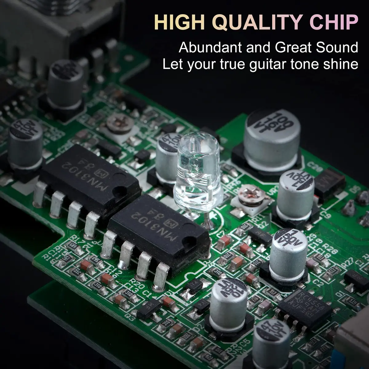 lotmusic Roll Boost Electric Guitar Effects Pedal Analog Chorus Mini Stompbox | Integrated Noise Reduction - view 4