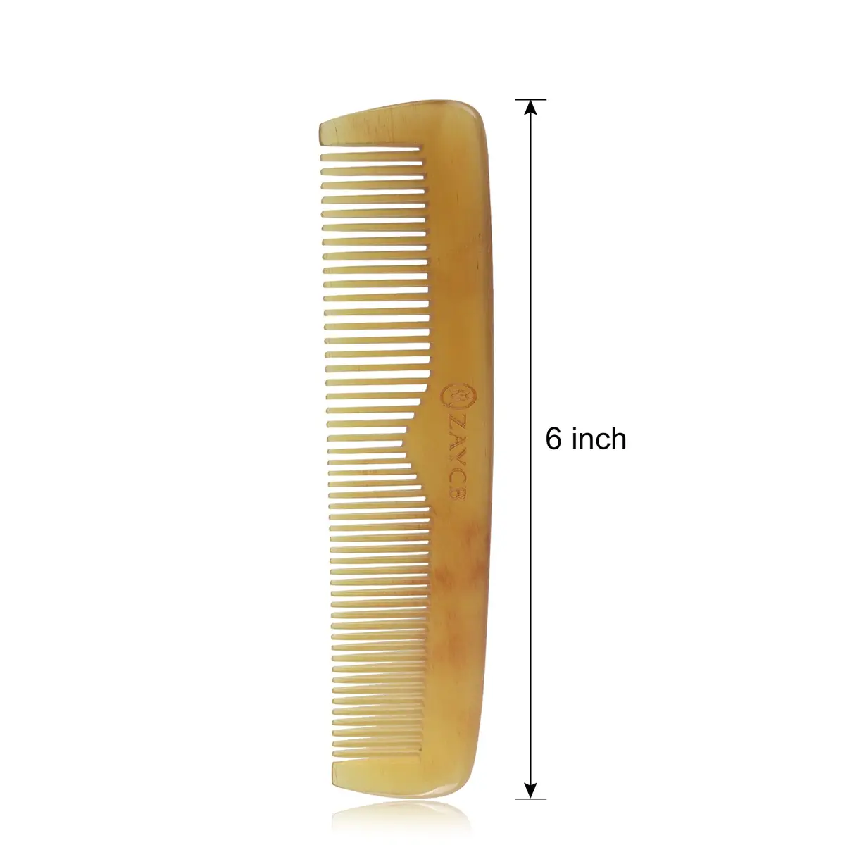 ANFEI Buffalo Horn Fine Tooth Comb - Anti-Static Hair Comb for All Hair Types (Men, Women, Kids) | Detangler & Styling Tool - view 2
