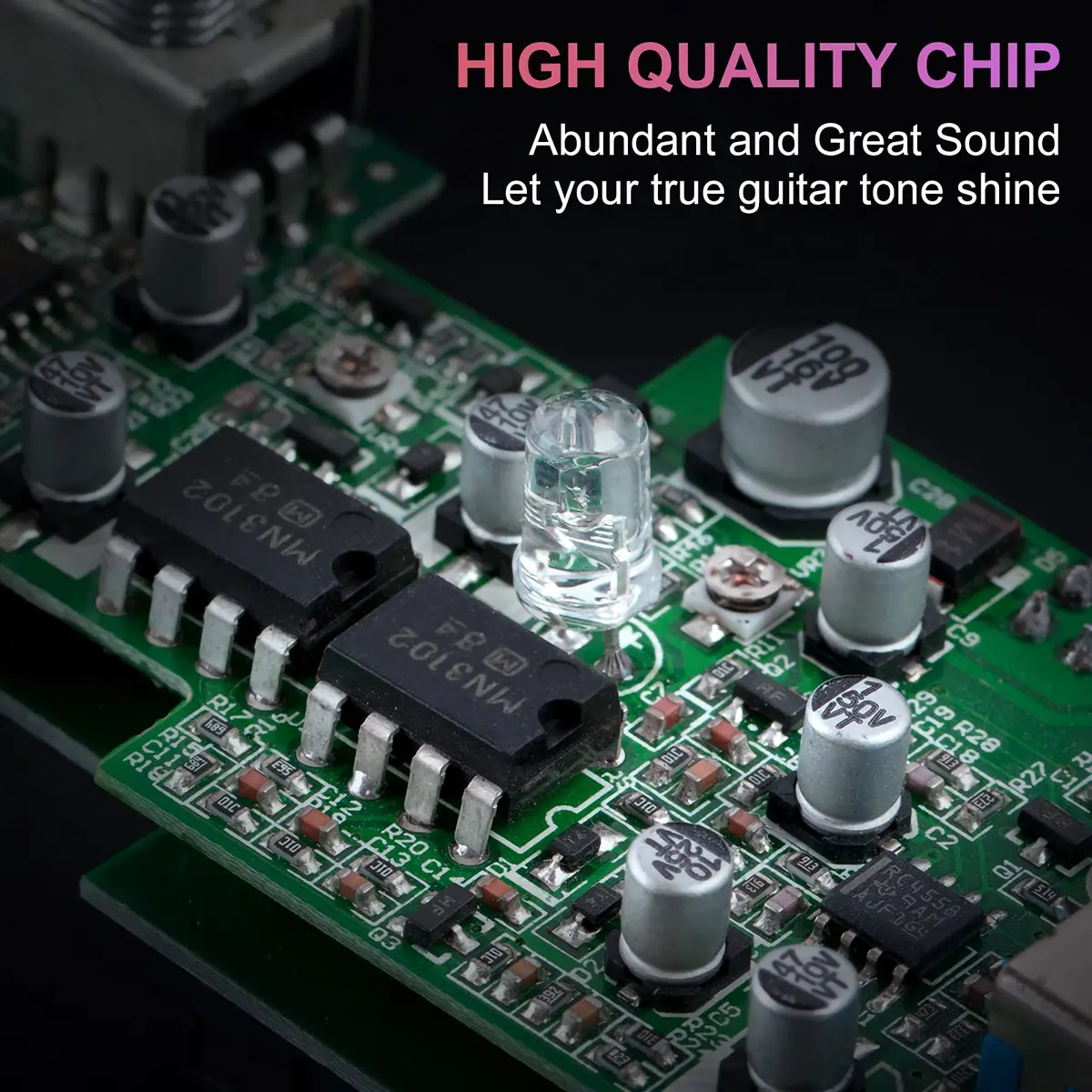lotmusic Kmise Compressor Electric Guitar Effect Pedal,True Bypass,Tip‑Negative | Noise Reduction & Signal Clarity - view 5