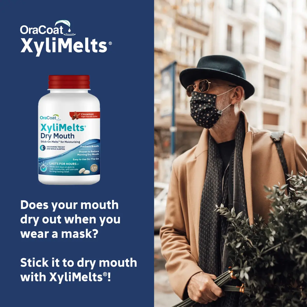 Oracoat XyliMelts Dry Mouth Adhering Discs Cinnamon 230 Count | 8-Hour Nighttime Relief - view 7