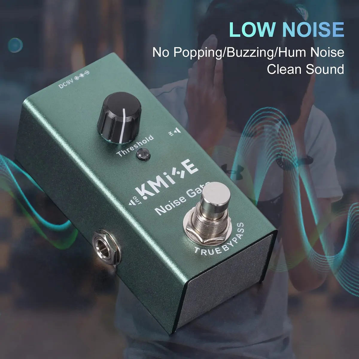 lotmusic Noise Gate Electric Guitar Effects Pedal | True Bypass, Analog Chorus, 9V DC - view 3
