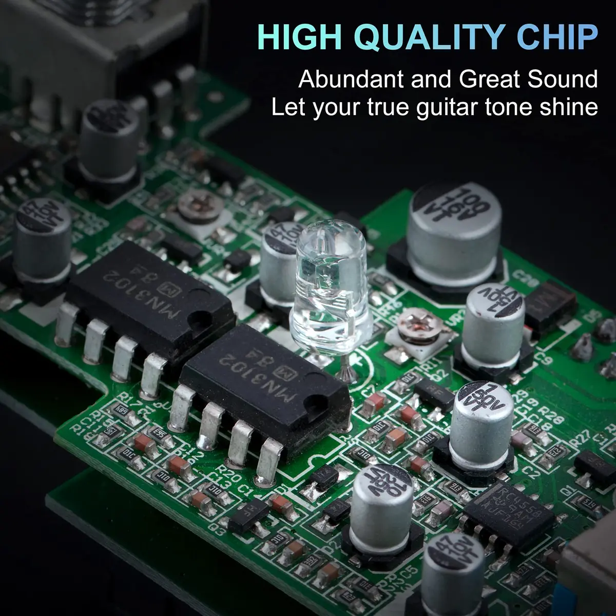 lotmusic Noise Gate Electric Guitar Effects Pedal | True Bypass, Analog Chorus, 9V DC - view 4