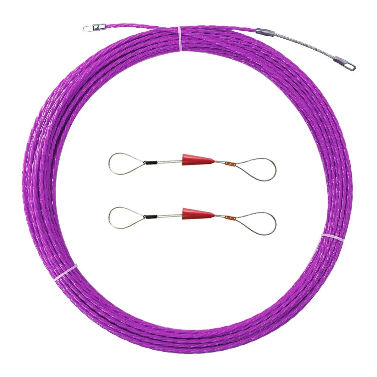 VGongTech 30m (100ft) PET Fish Tape Cable Puller Kit | Non-Conductive Wire Guide for Electrical Conduit - main product image