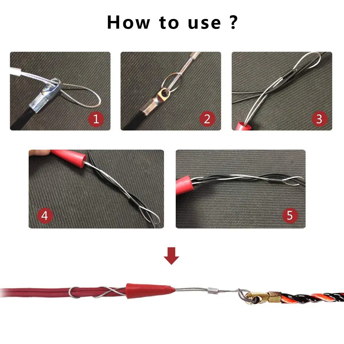VGongTech 10m (33ft) PET Fish Tape Cable Puller Kit | Non-Conductive Wire Guide for Electrical & Network Cables - view 5