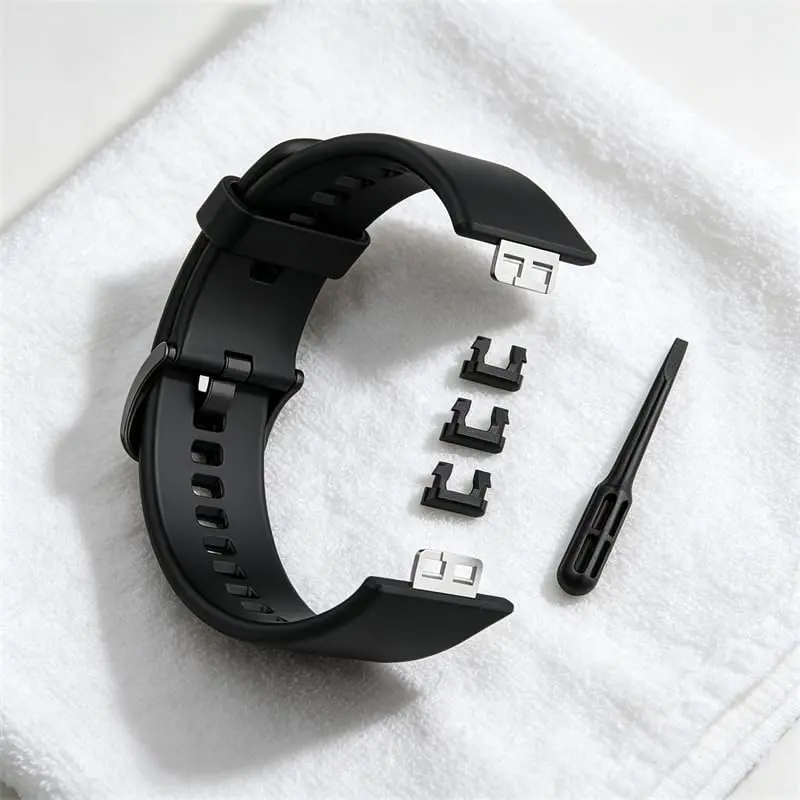 Huwokxix Watch Strap compatible with Huawei Watch Fit | Adjustable Silicone Sports Band for Huawei Watch Fit (140mm-220mm) - view 2