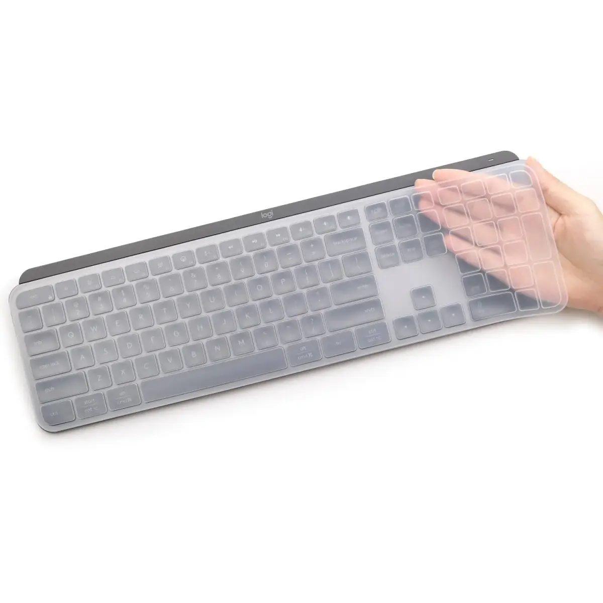 MUBUY-GOL Clear Silicone Keyboard Cover for Logitech MX Keys S/MX Keys Advanced/Craft | Ultra Thin - main product image