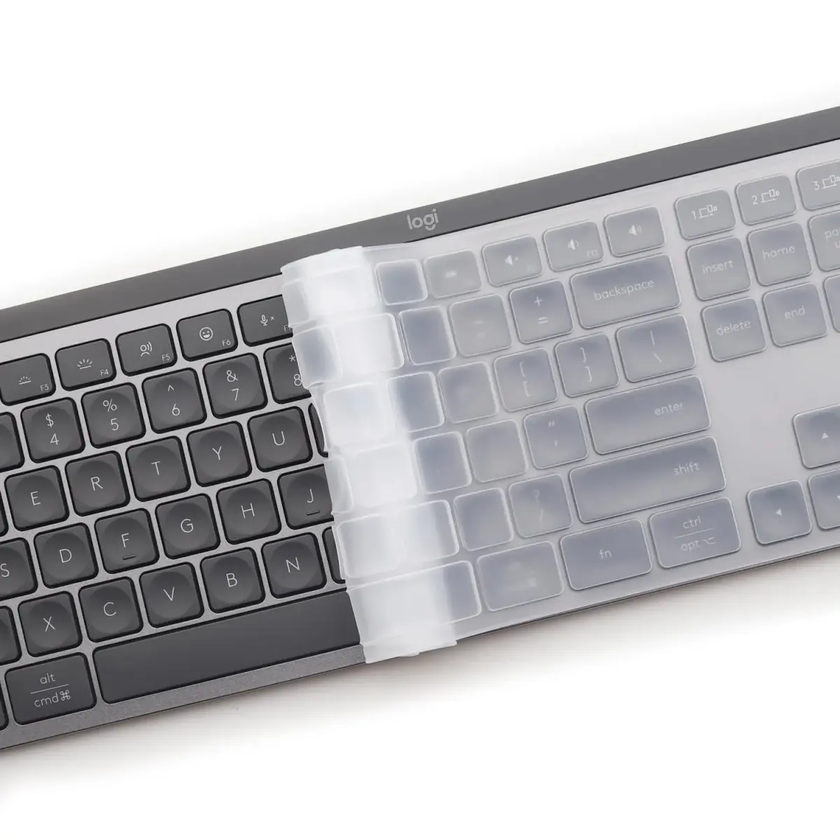 MUBUY-GOL Clear Silicone Keyboard Cover for Logitech MX Keys S/MX Keys Advanced/Craft | Ultra Thin - view 5