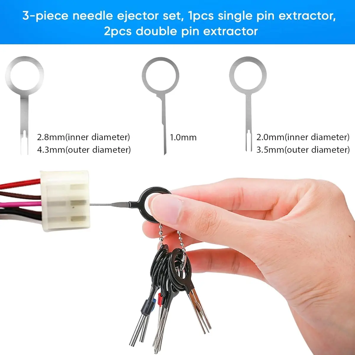 Kikerike Terminal Pin Removal Tool Kit 82 Pcs | High-Quality Automotive & Household Connectors - view 4