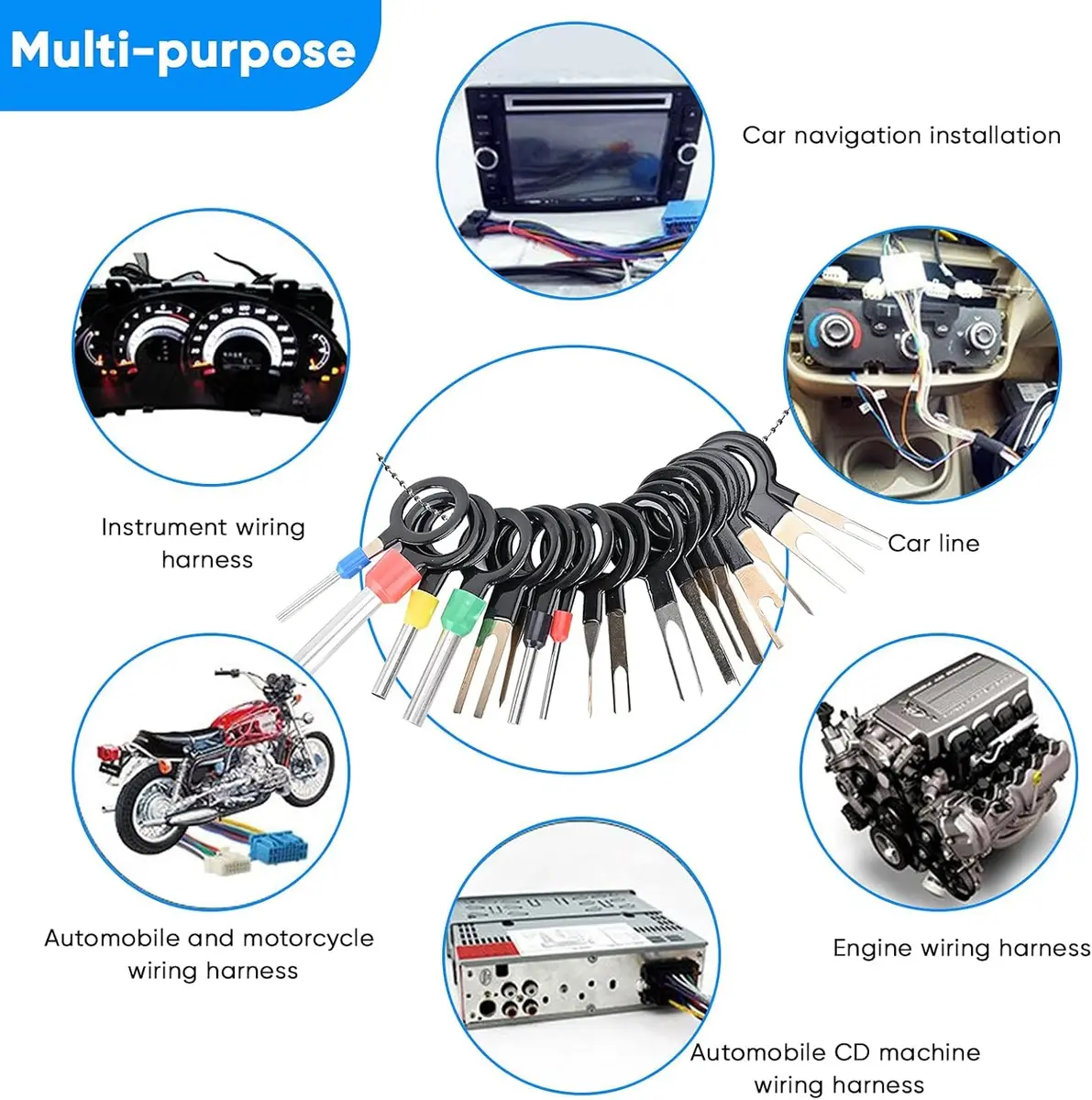 Kikerike Terminal Pin Removal Tool Kit 82 Pcs | High-Quality Automotive & Household Connectors - view 7