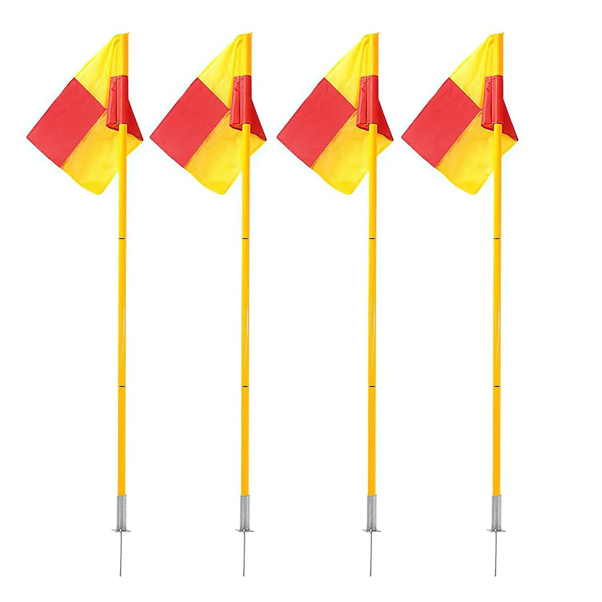 Wrzbest Soccer Corner Flags Set of 4 | Portable, Disassemblable Flags for Turf Training - view 8