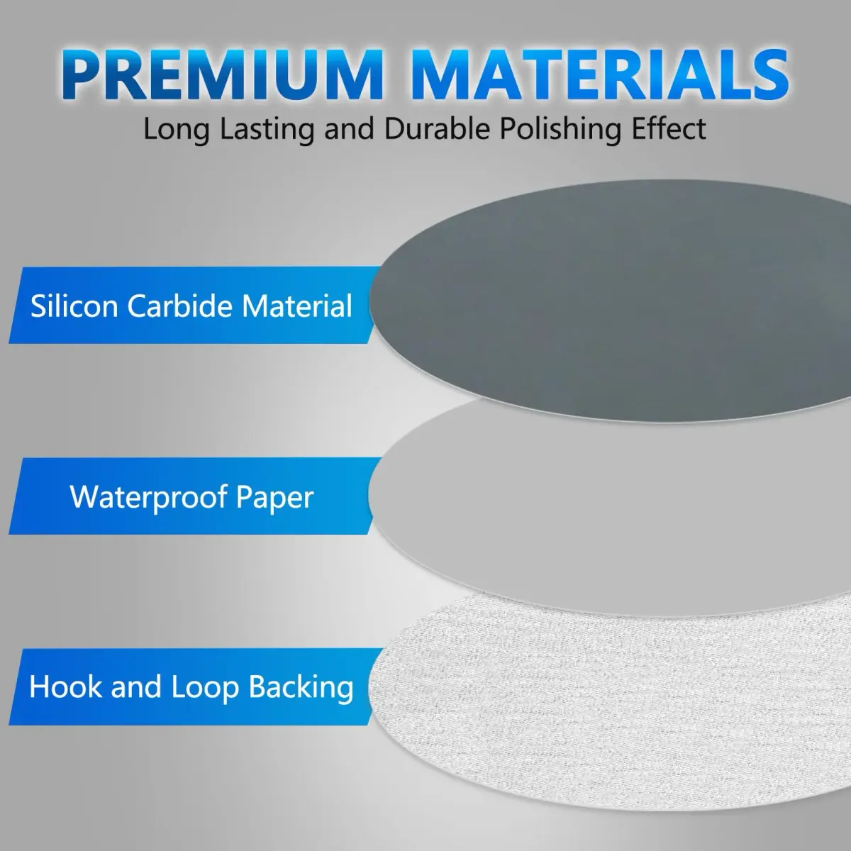 VIBRATITE 1500 Grit 5 Inch Hook & Loop Sanding Discs, 70PCS | Extra Fine Silicon Carbide for Wet/Dry Sanding - view 3