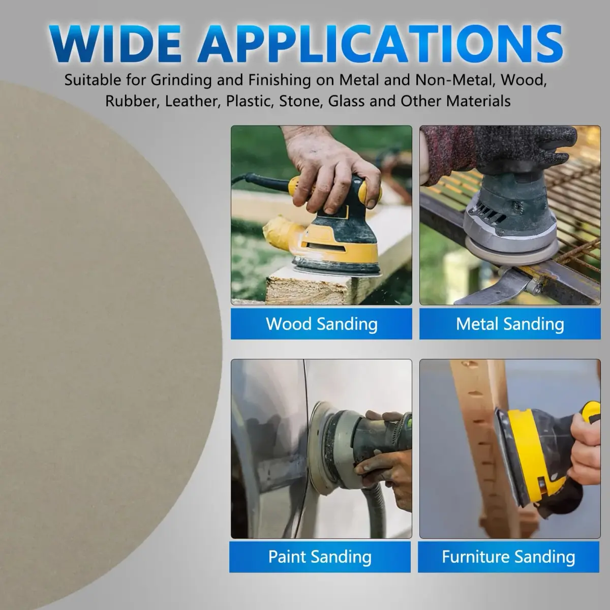 VIBRATITE 3000 Grit 5 Inch Hook & Loop Sanding Discs, 70PCS | Extra Fine Silicon Carbide for Wet/Dry Sanding - view 7