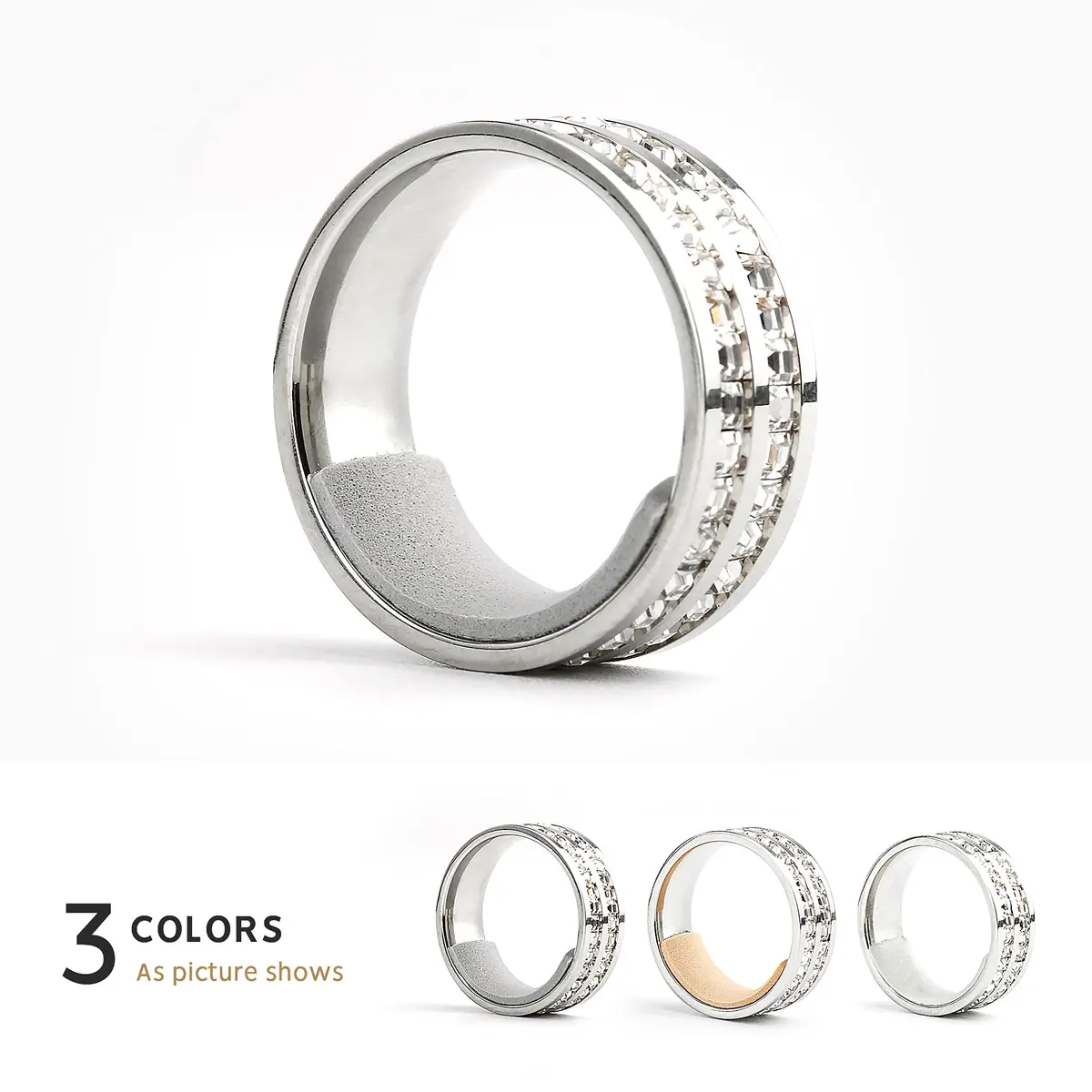ELETIUO Ring Size Adjuster Invisible Reducer for Loose Rings, 234 Pcs | Fits 3-10mm Bands - view 2