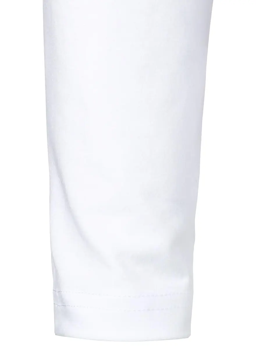 HOOD CREW Men’s Long Sleeve Polo Shirt Casual Slim Fit White | Cotton Comfort & Style - view 7