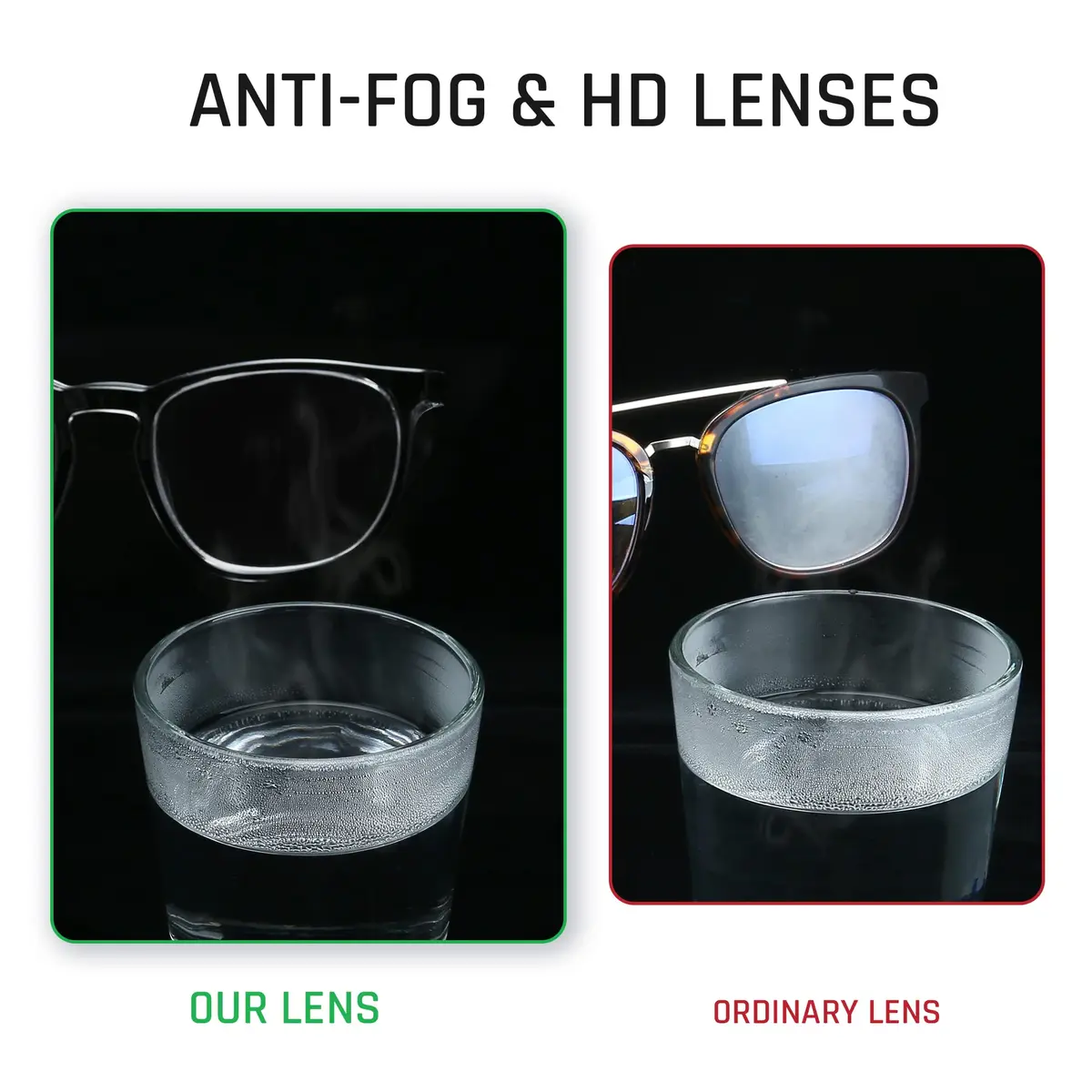 TOREGE Safety Glasses, Impact-Resistant Clear No Fog Lenses, Stylish Unisex Eye Protection (Medium) - view 5