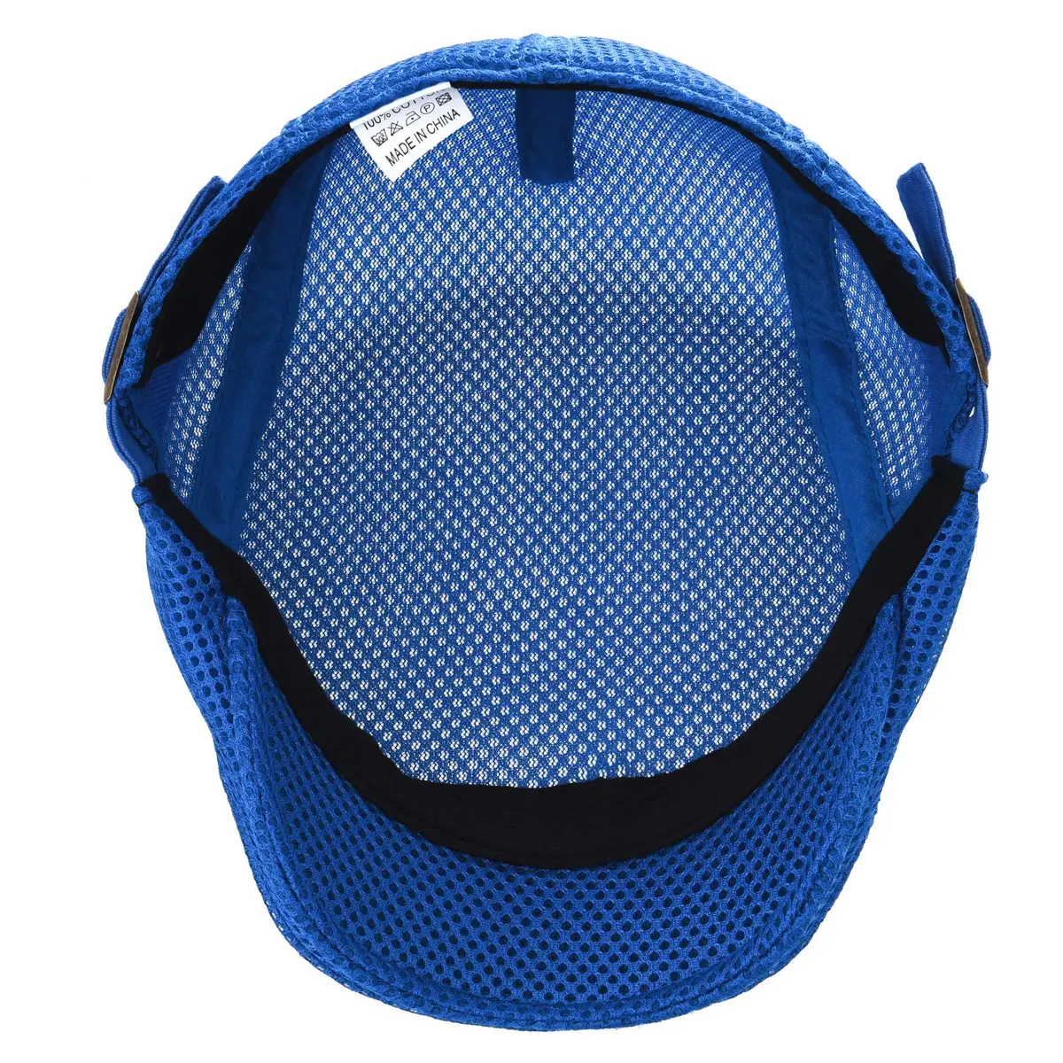 VOBOOM Men Breathable Mesh Summer Hat Adjustable Newsboy Beret (Royal Blue) | Classic Summer Cap for Men - view 5