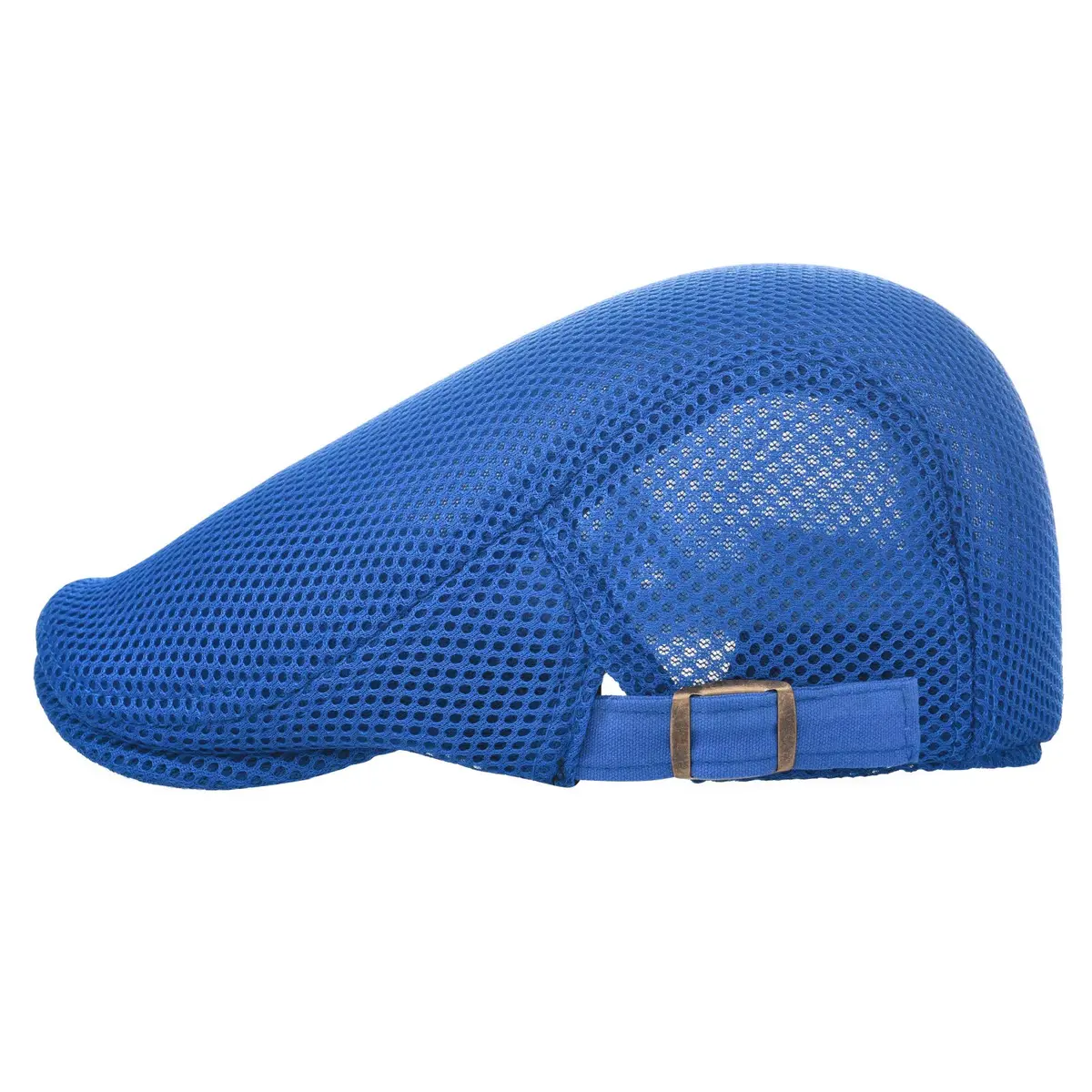 VOBOOM Men Breathable Mesh Summer Hat Adjustable Newsboy Beret (Royal Blue) | Classic Summer Cap for Men - view 2