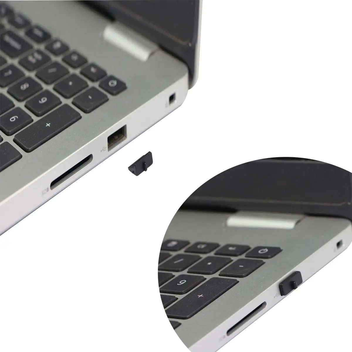 GINTOOYUN 50pcs USB Anti Dust Cap for USB Type A Female Port | Silicone Dustproof Cover (13mm x 7.5mm x 6mm) - view 3