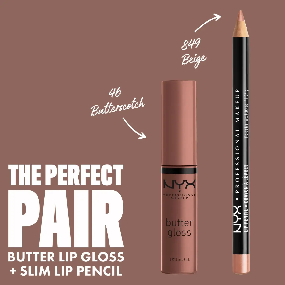 NYX PROFESSIONAL MAKEUP Butter Gloss Brown Sugar Lip Gloss - Butterscotch, Non-Sticky Shine (7.65 ml) - view 4